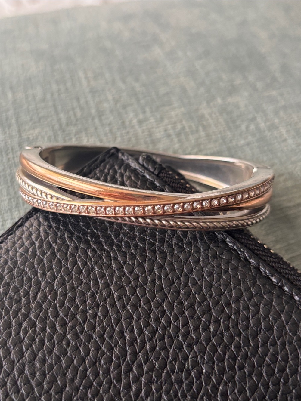 Brighton Neptune’s Ring Two-Tone Crystal Accent Women's Bangle
